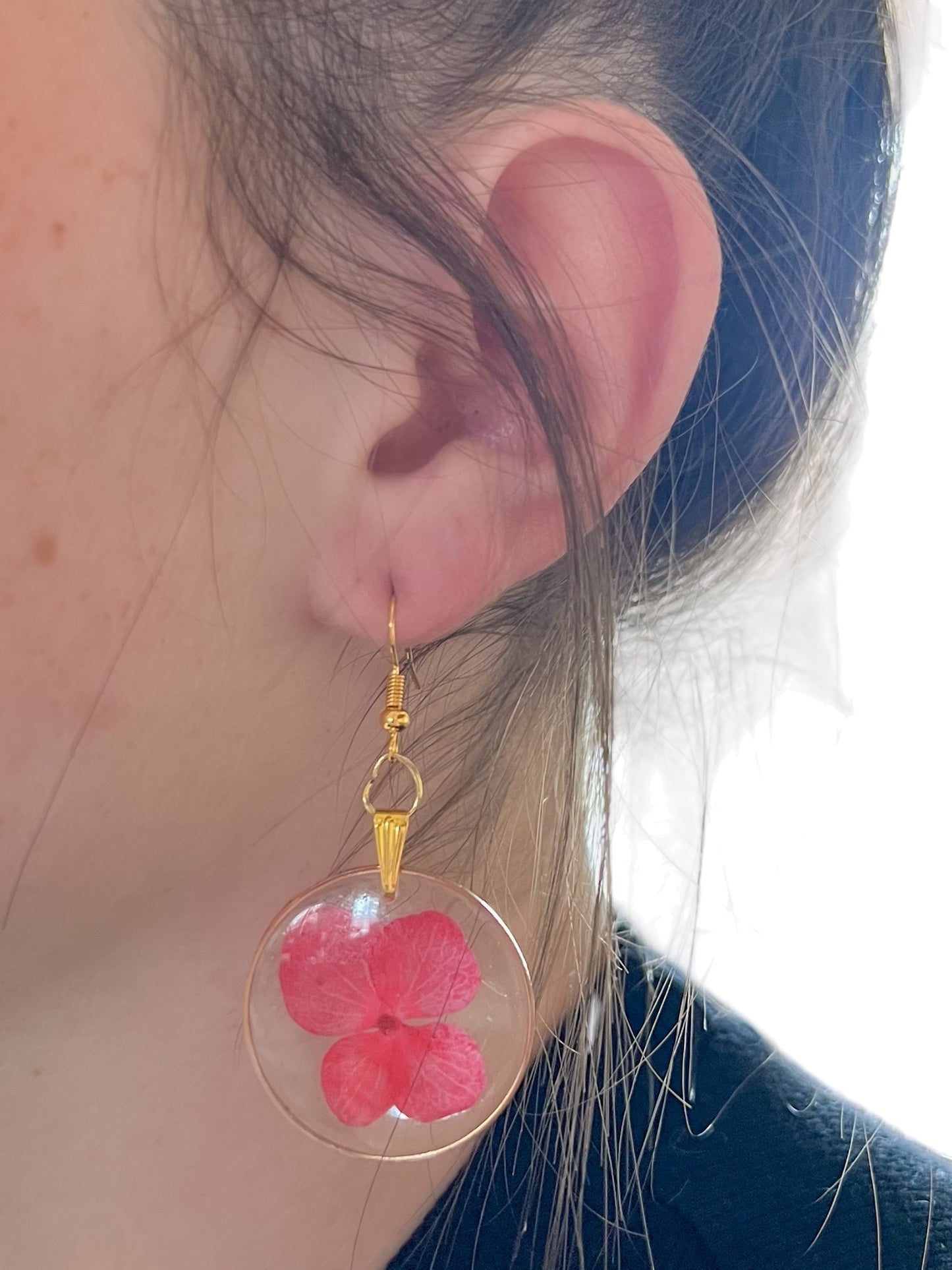 Botanical Earrings | Handmade Jewelry | Resin Craft