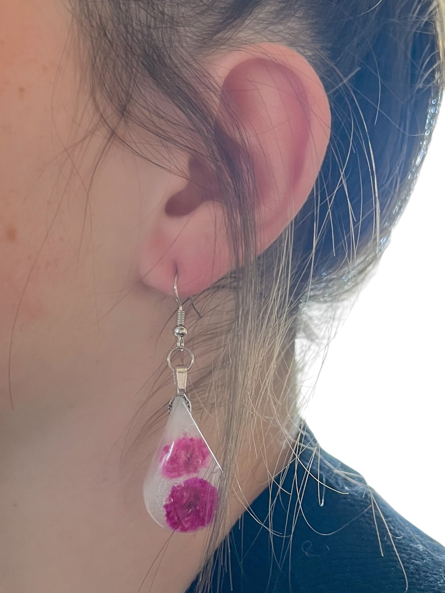 Botanical Earrings | Handmade Jewelry | Resin Craft