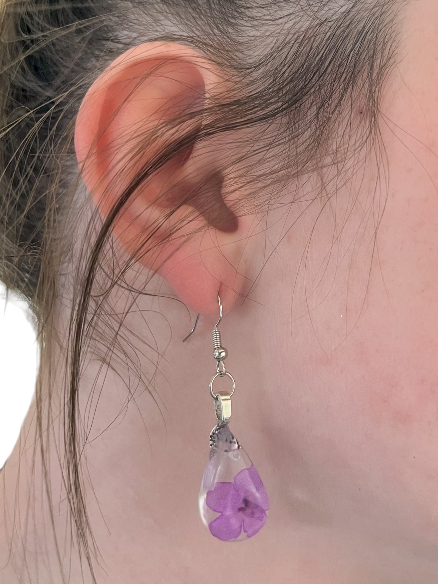 Botanical Earrings | Handmade Jewelry | Resin Craft