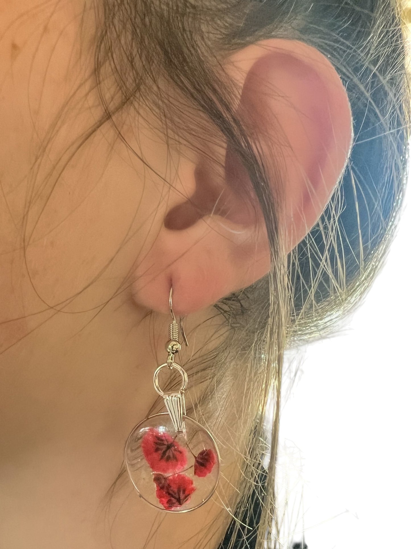 Botanical Earrings | Handmade Jewelry | Resin Craft