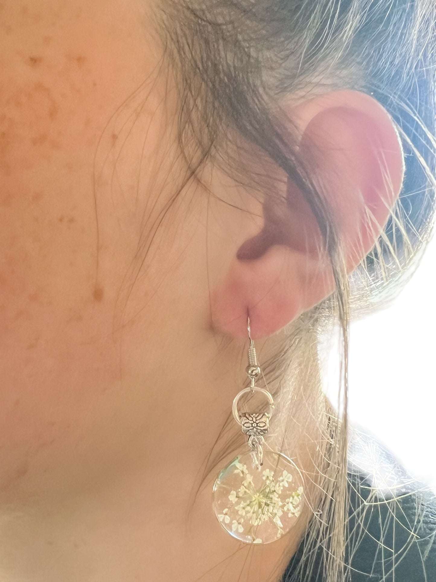 Botanical Earrings | Handmade Jewelry | Resin Craft