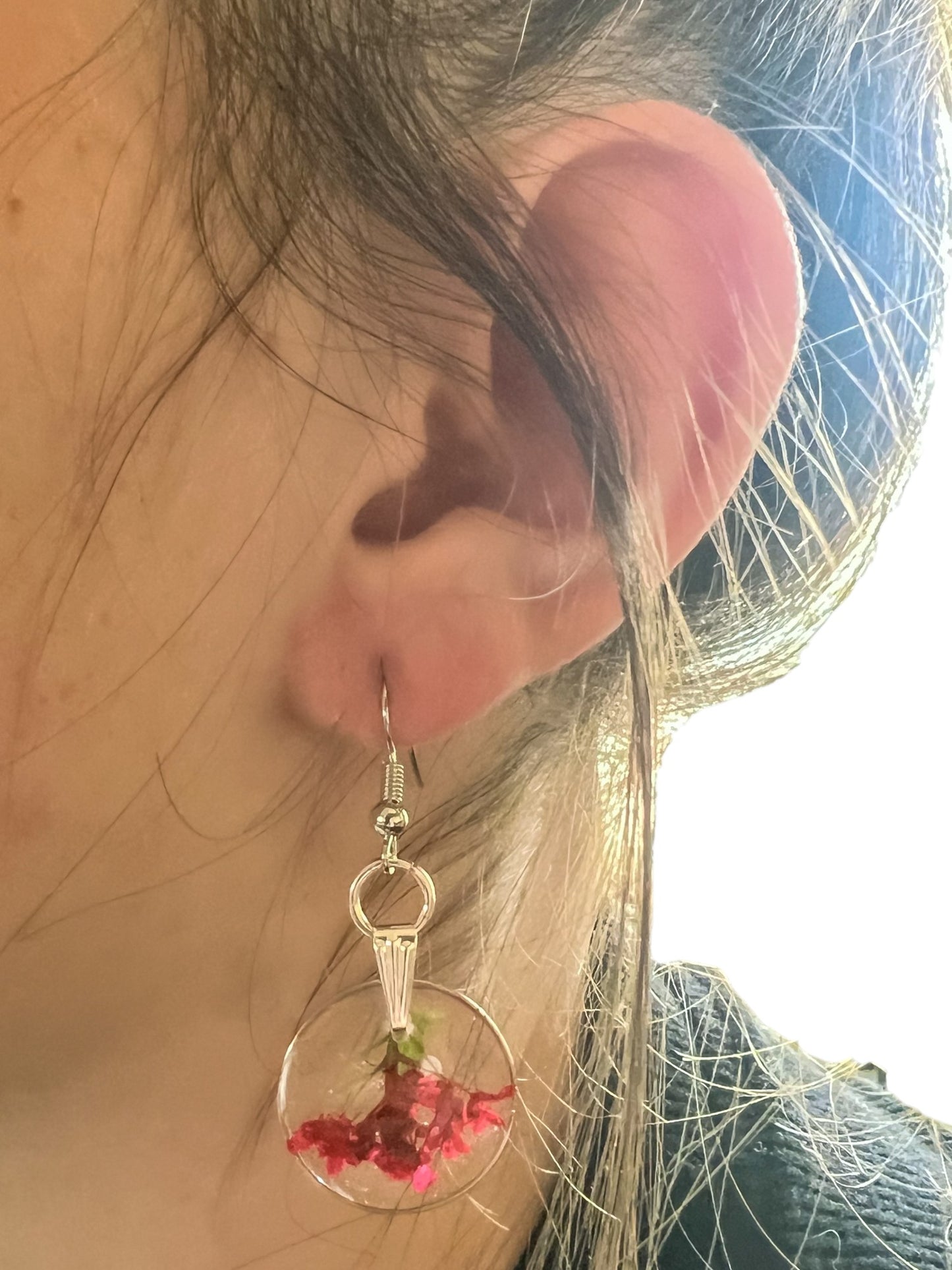 Botanical Earrings | Handmade Jewelry | Resin Craft