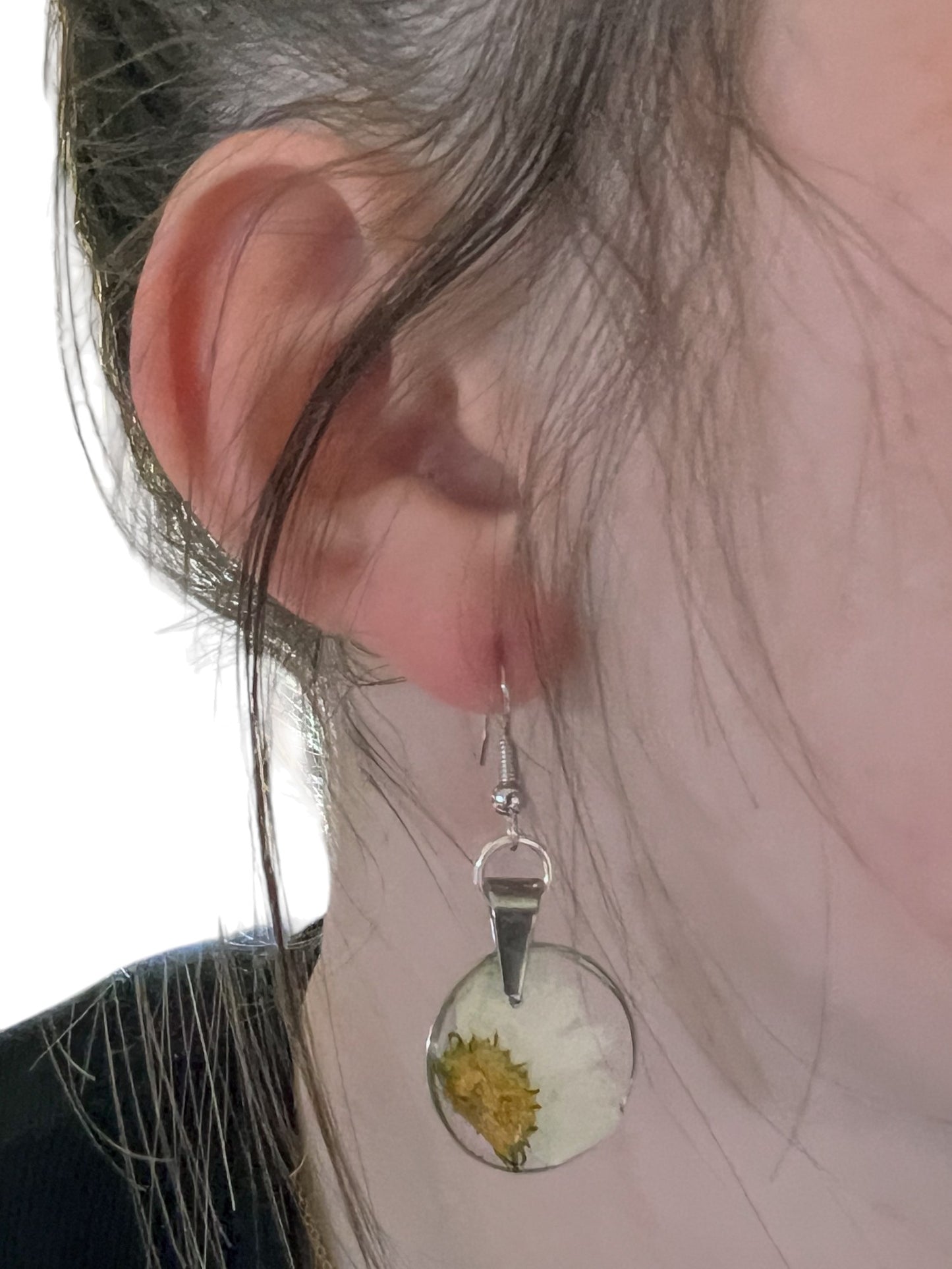 Botanical Earrings | Handmade Jewelry | Resin Craft
