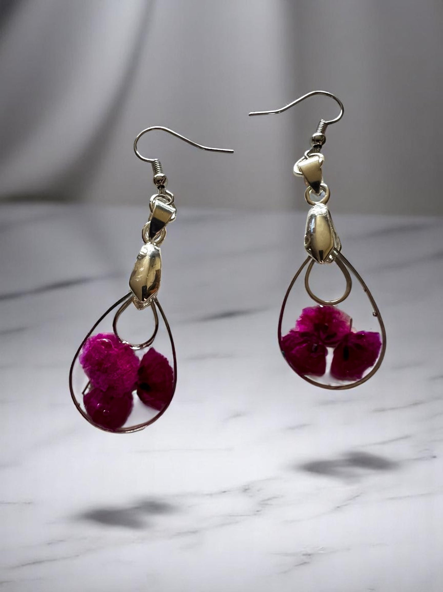 Botanical Earrings | Handmade Jewelry | Resin Craft