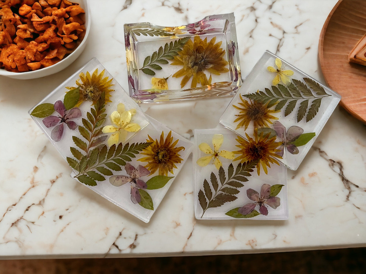 Flower Coasters | Dried Flowers | Resin Craft | Resin Art