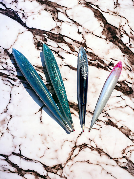 Resin Pens | Black Ink | Ball Point Pen | Resin Craft