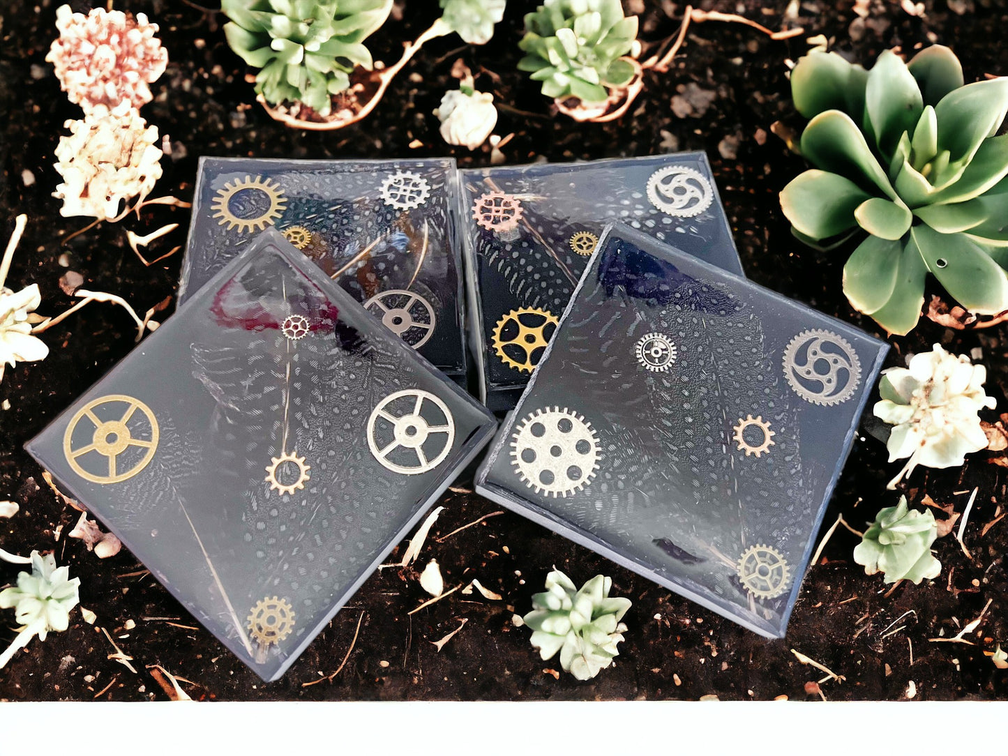 Industrial Gear Coasters | Gears | Resin Craft | Resin Art