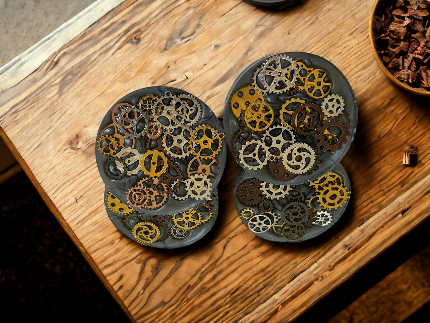 Industrial Gear Coasters | Gears | Resin Craft | Resin Art