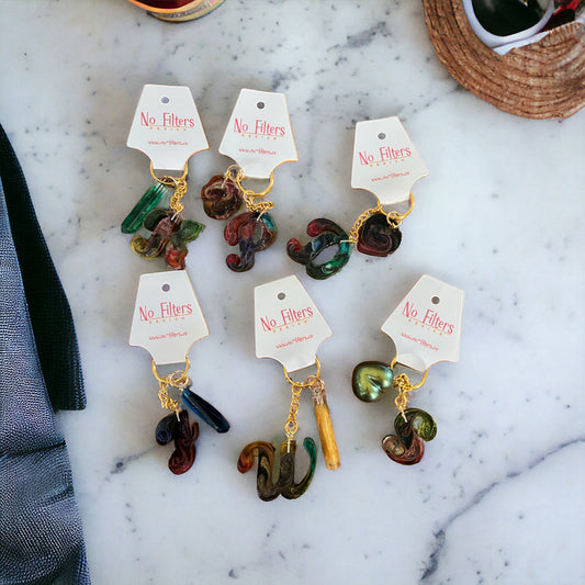 Rainbow Swirl Letter Keychains | Alphabet Keychains | Resin Craft
