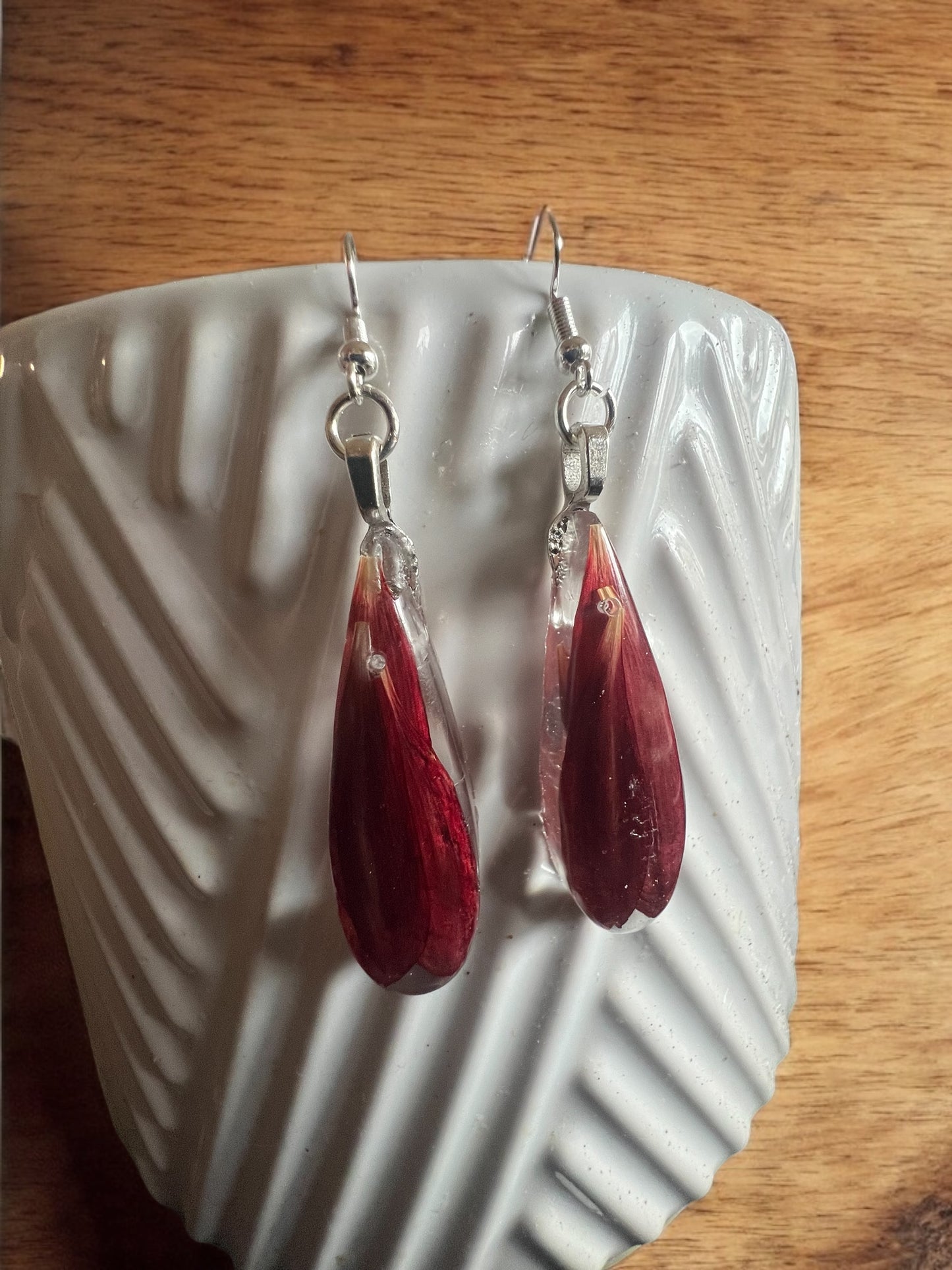 Botanical Earrings | Handmade Jewelry | Resin Craft