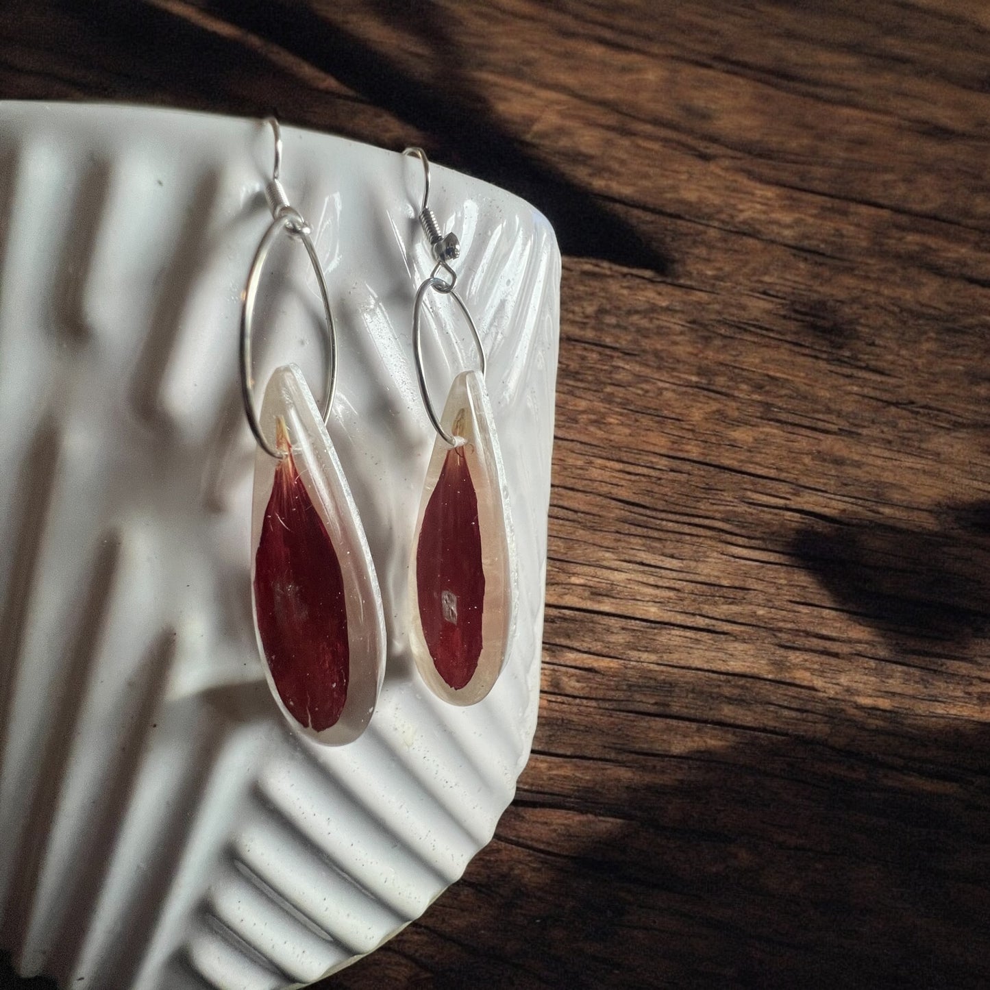 Botanical Earrings | Handmade Jewelry | Resin Craft