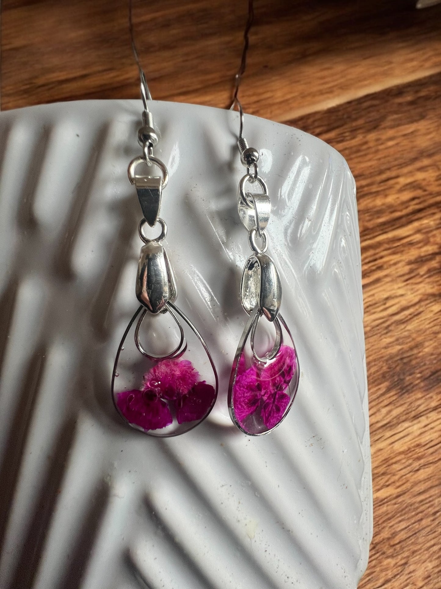 Botanical Earrings | Handmade Jewelry | Resin Craft