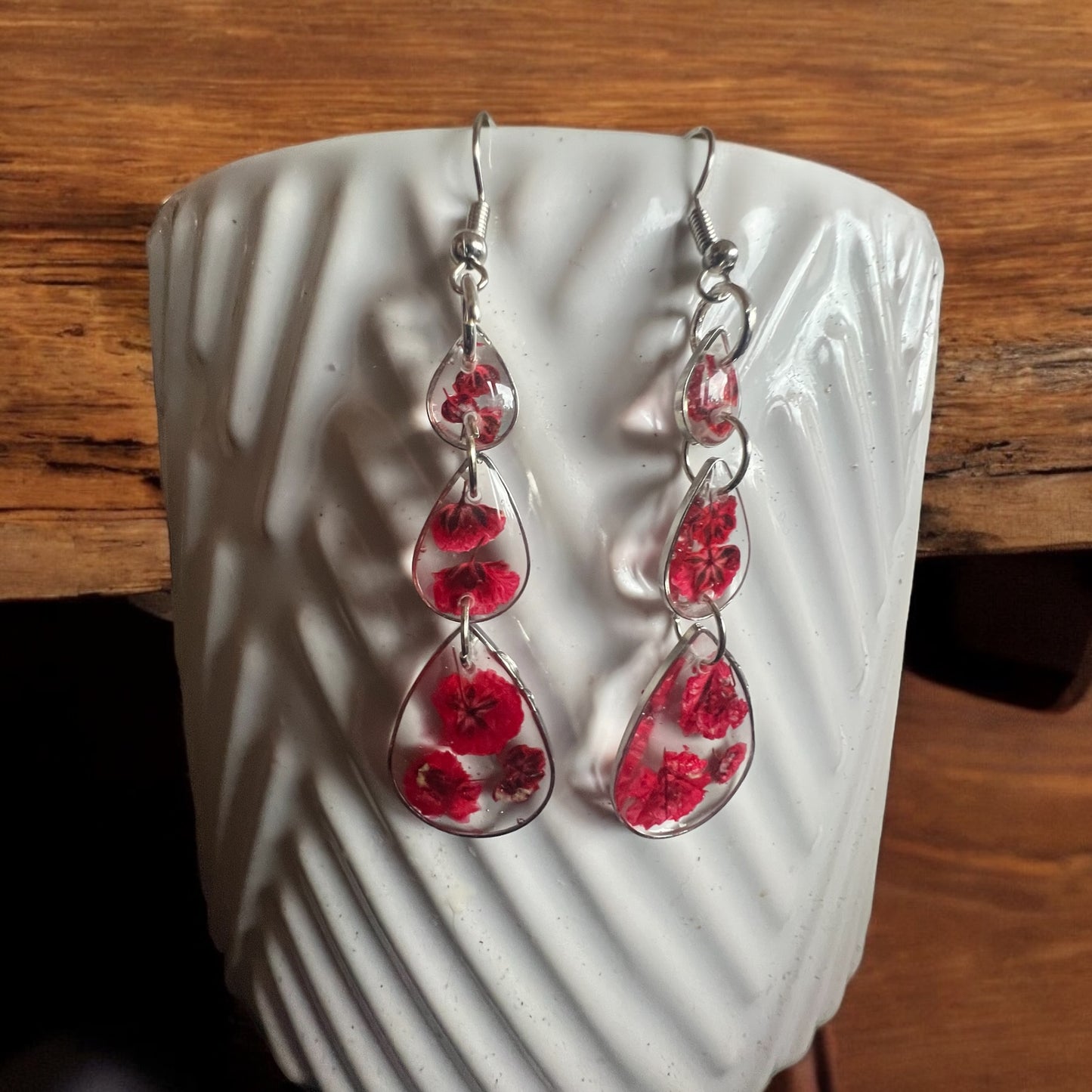 Botanical Earrings | Handmade Jewelry | Resin Craft