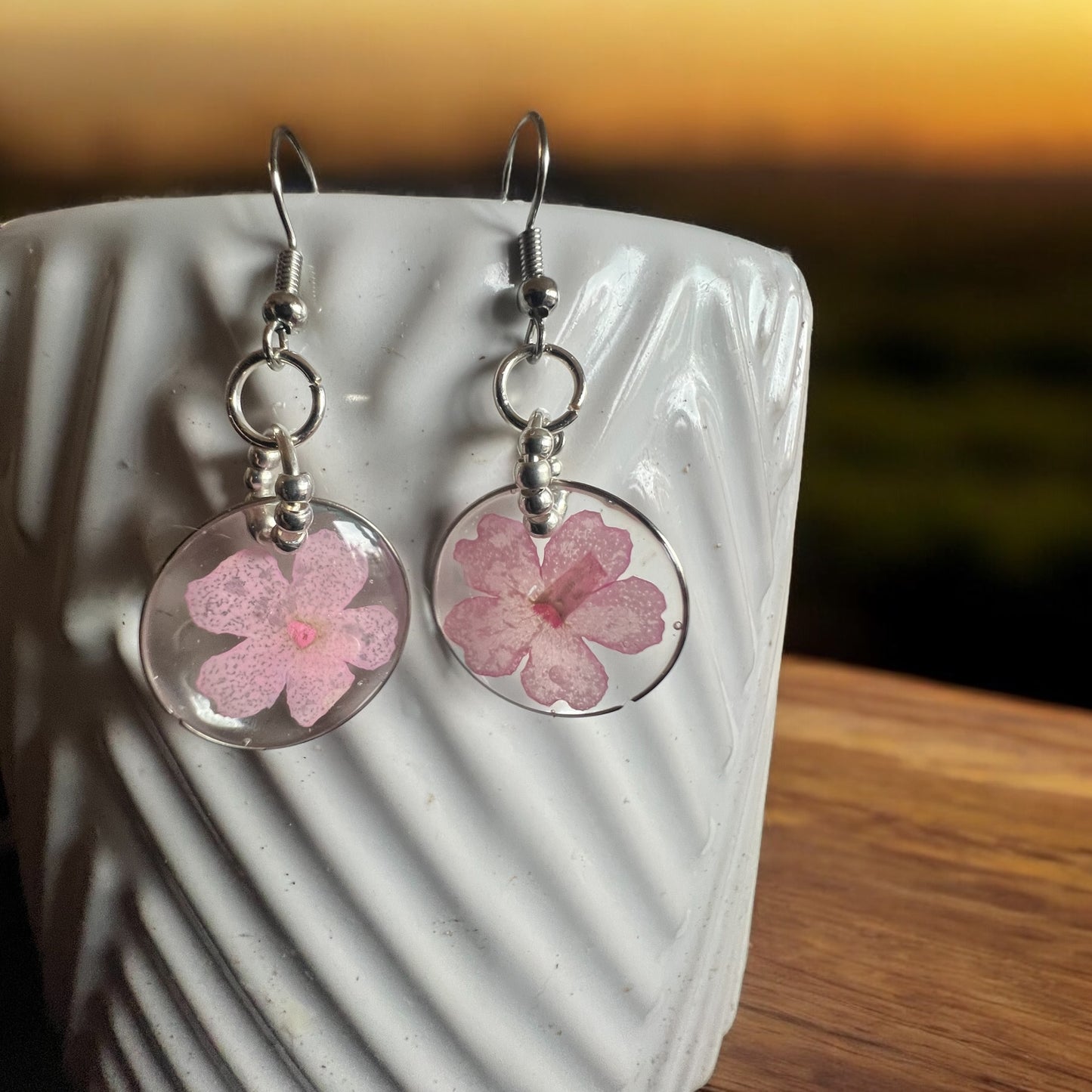 Botanical Earrings | Handmade Jewelry | Resin Craft