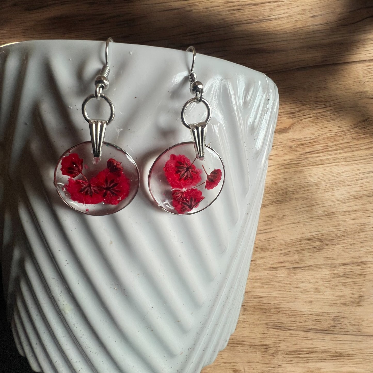 Botanical Earrings | Handmade Jewelry | Resin Craft