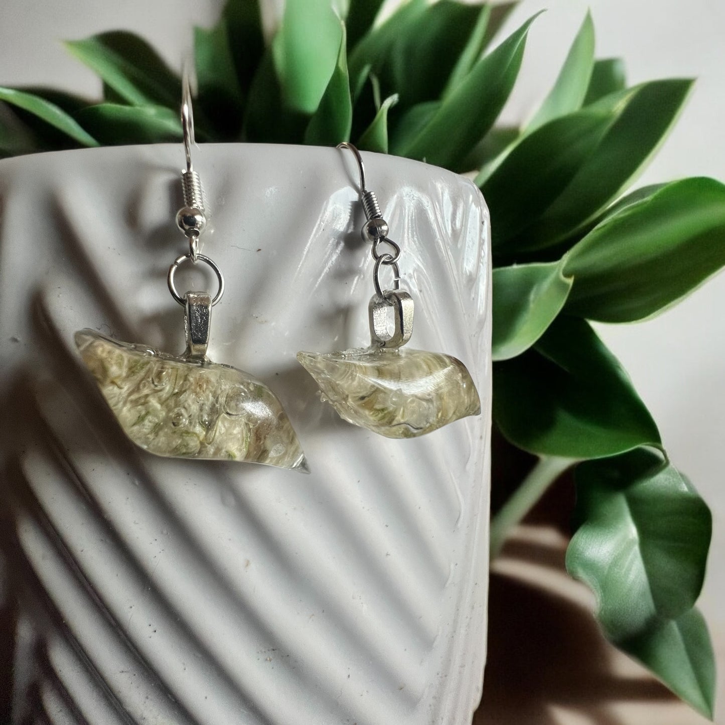 Botanical Earrings | Handmade Jewelry | Resin Craft