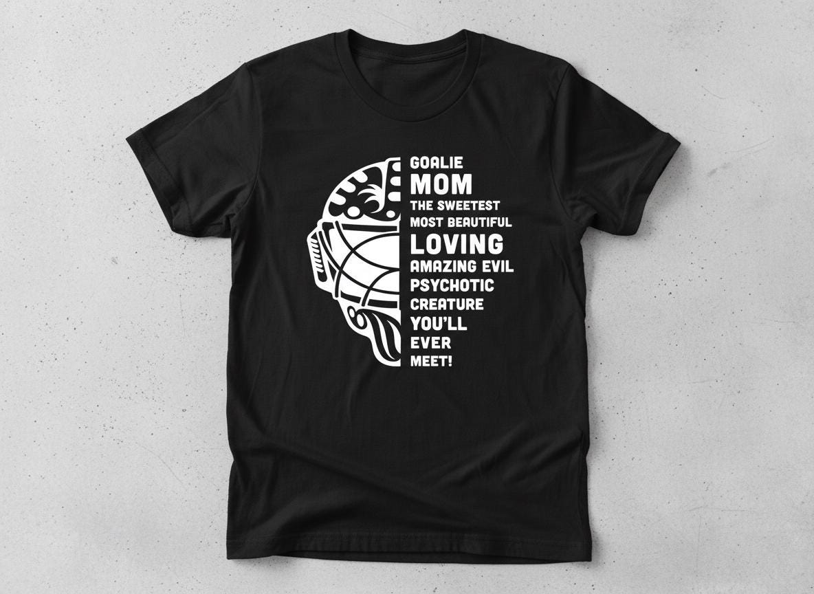 Funny Goalie Mom SVG | Hockey Mask Design (Digital Download)