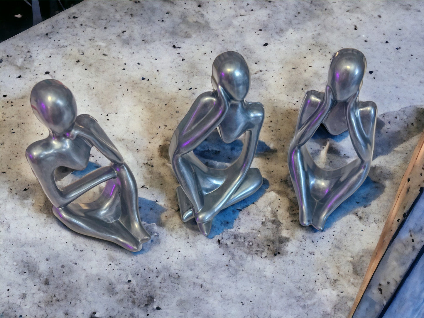 Thinkers | Set of Three | Resin Craft | Statues | Thinking Statue