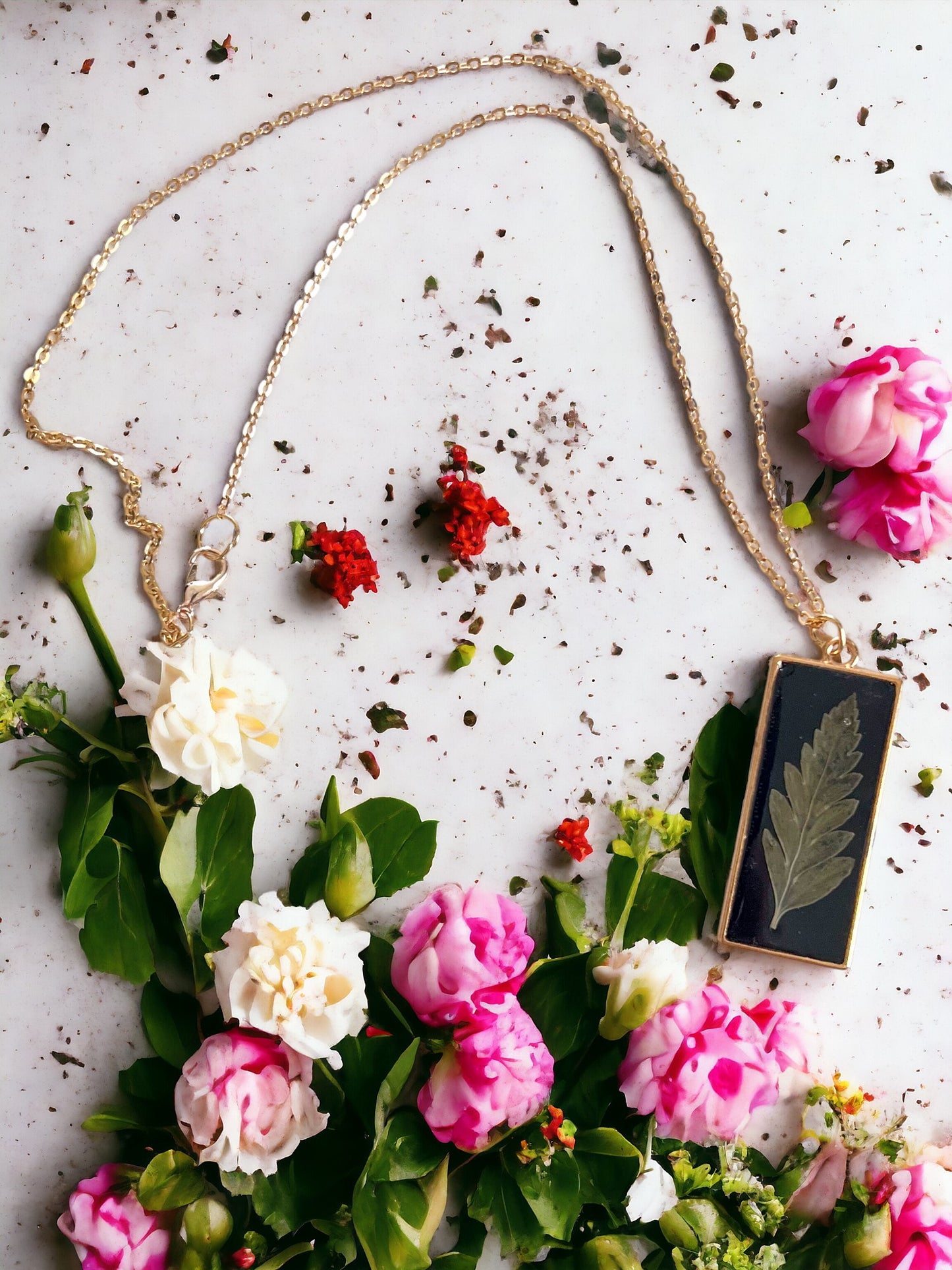 Botanical Pendants & Necklace | Handmade Jewelry | Resin Craft