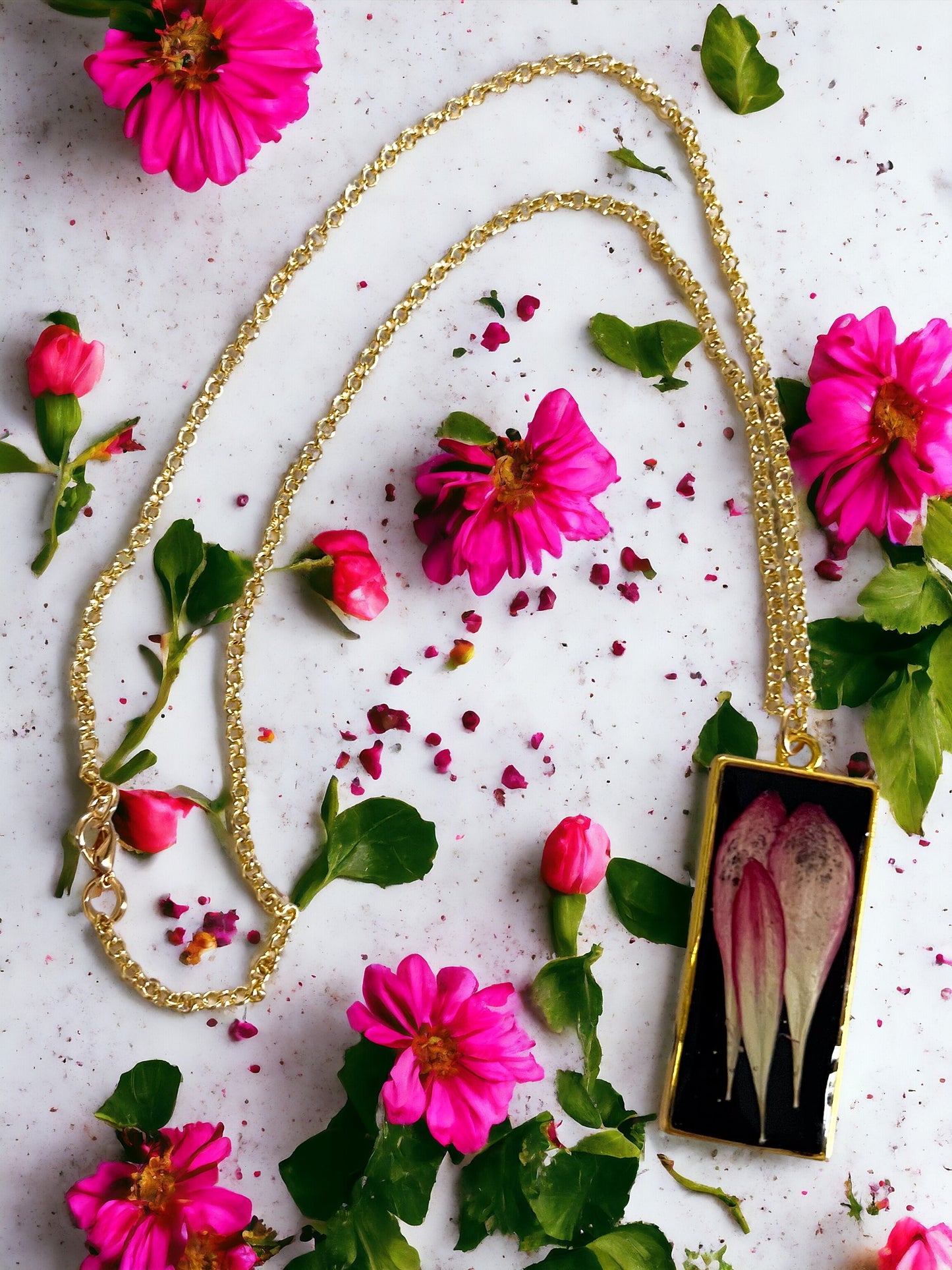 Botanical Pendants & Necklace | Handmade Jewelry | Resin Craft