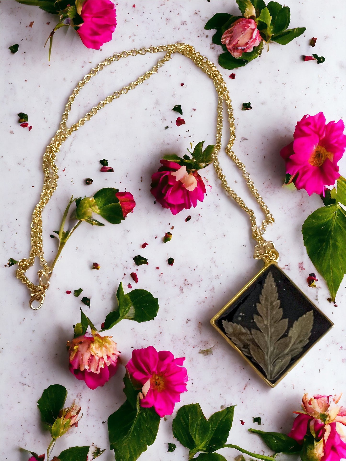 Botanical Pendants & Necklace | Handmade Jewelry | Resin Craft