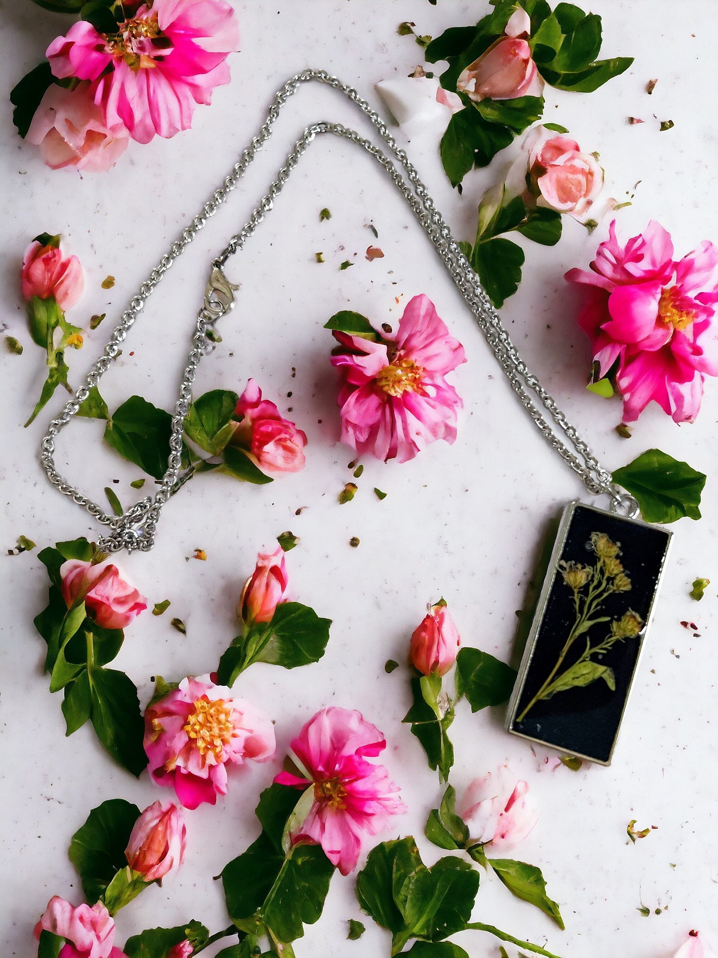 Botanical Pendants & Necklace | Handmade Jewelry | Resin Craft