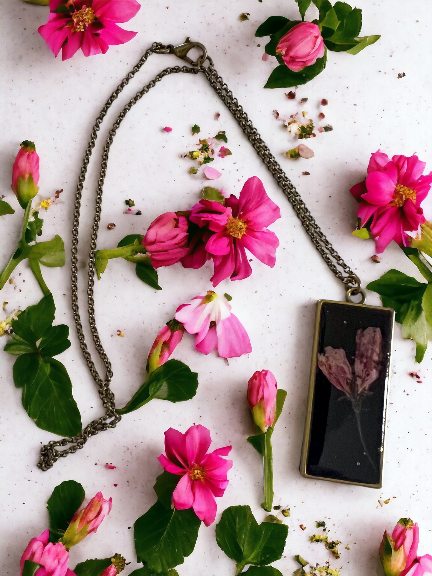 Botanical Pendants & Necklace | Handmade Jewelry | Resin Craft