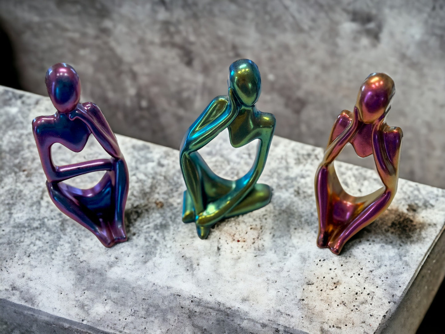 Thinkers | Set of Three | Resin Craft | Statues | Thinking Statue