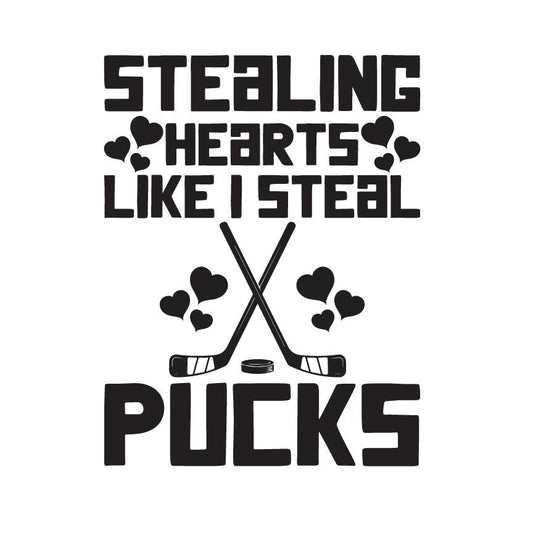 Stealing Hearts Hockey SVG | Valentine's Cricut, Silhouette (Digital Download)