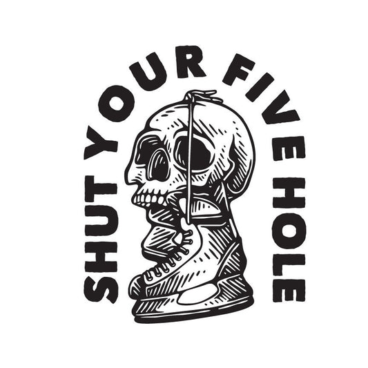 Funny Hockey Skull SVG | Goalie Humor Design (Digital Download)