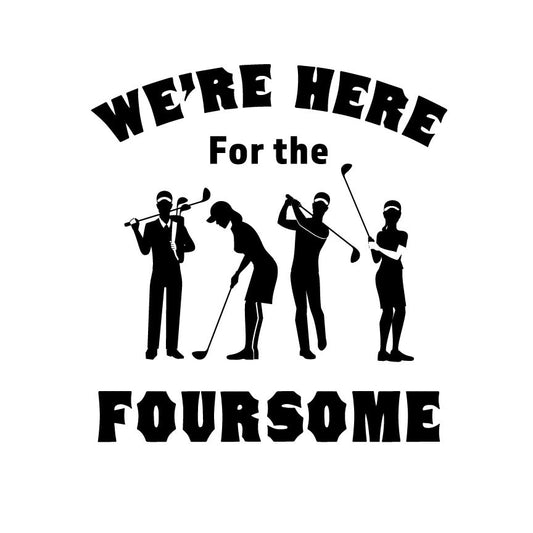 Funny Golf Foursome SVG | Adult Humor Shirt Design (Digital Download)