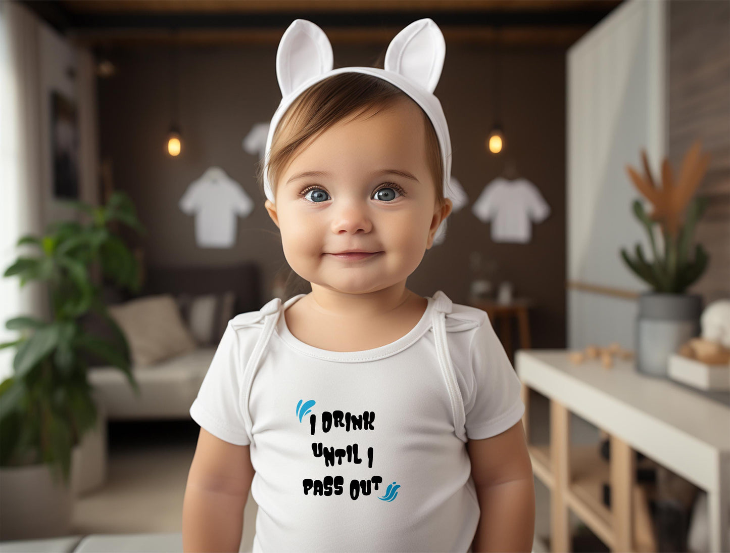 Funny Baby Bodysuit Graphic | I Drink Until I Pass Out (Digital Download)