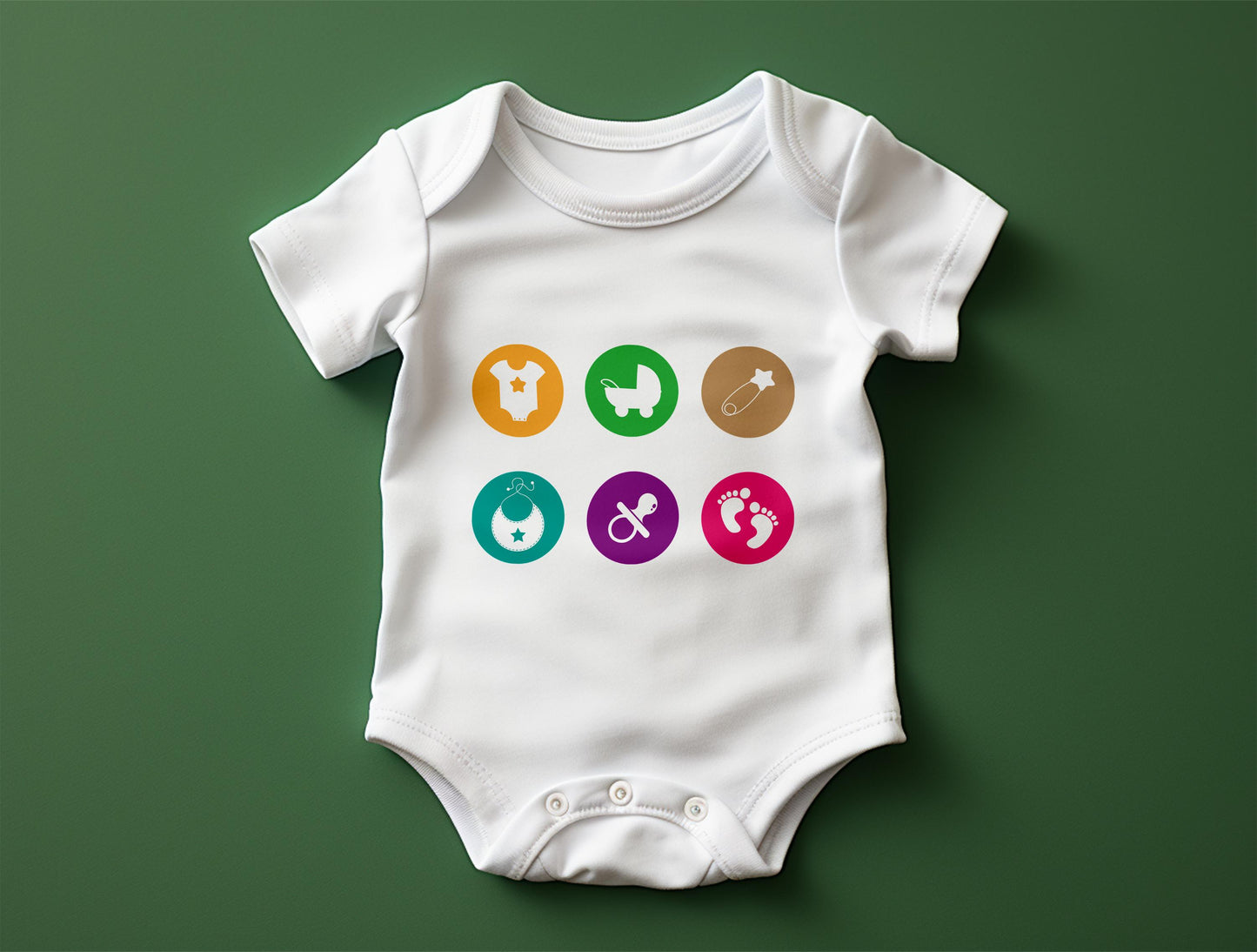 Funny Baby Onesie SVG Bundle | Humorous Newborn Graphics (Cut Files)
