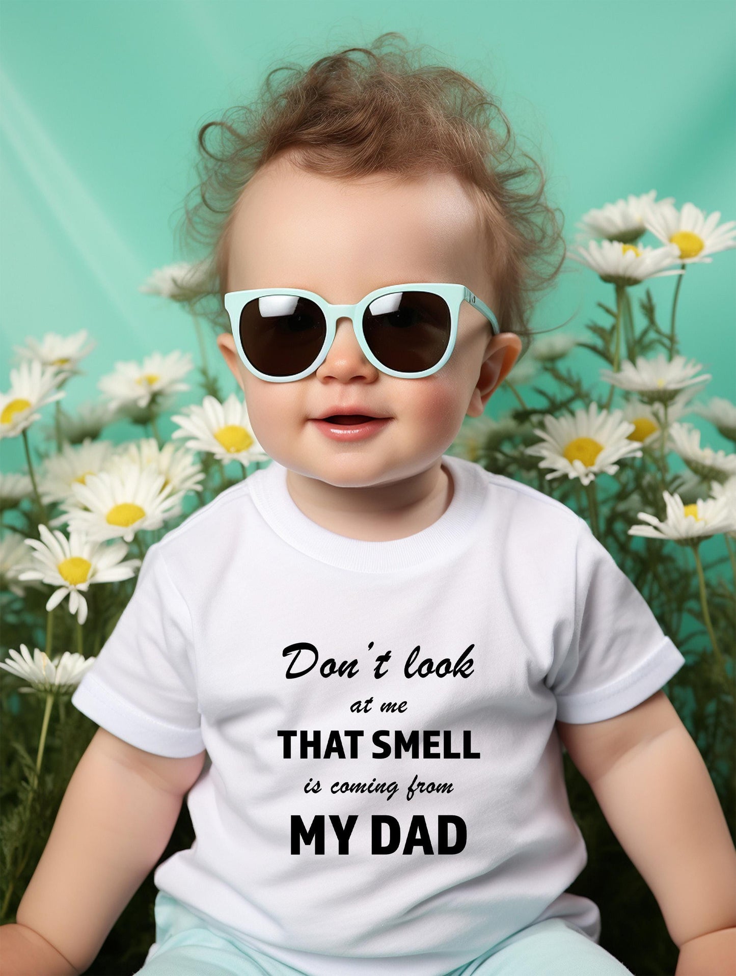 Funny Baby Bodysuit SVG | "That Smell Is Coming From Dad" (Digital Download)