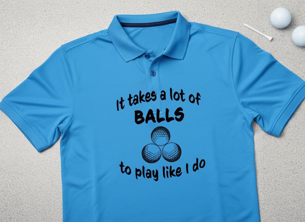 Funny Golf SVG | Balls Quote Cricut & Silhouette Cut File (Digital Download)