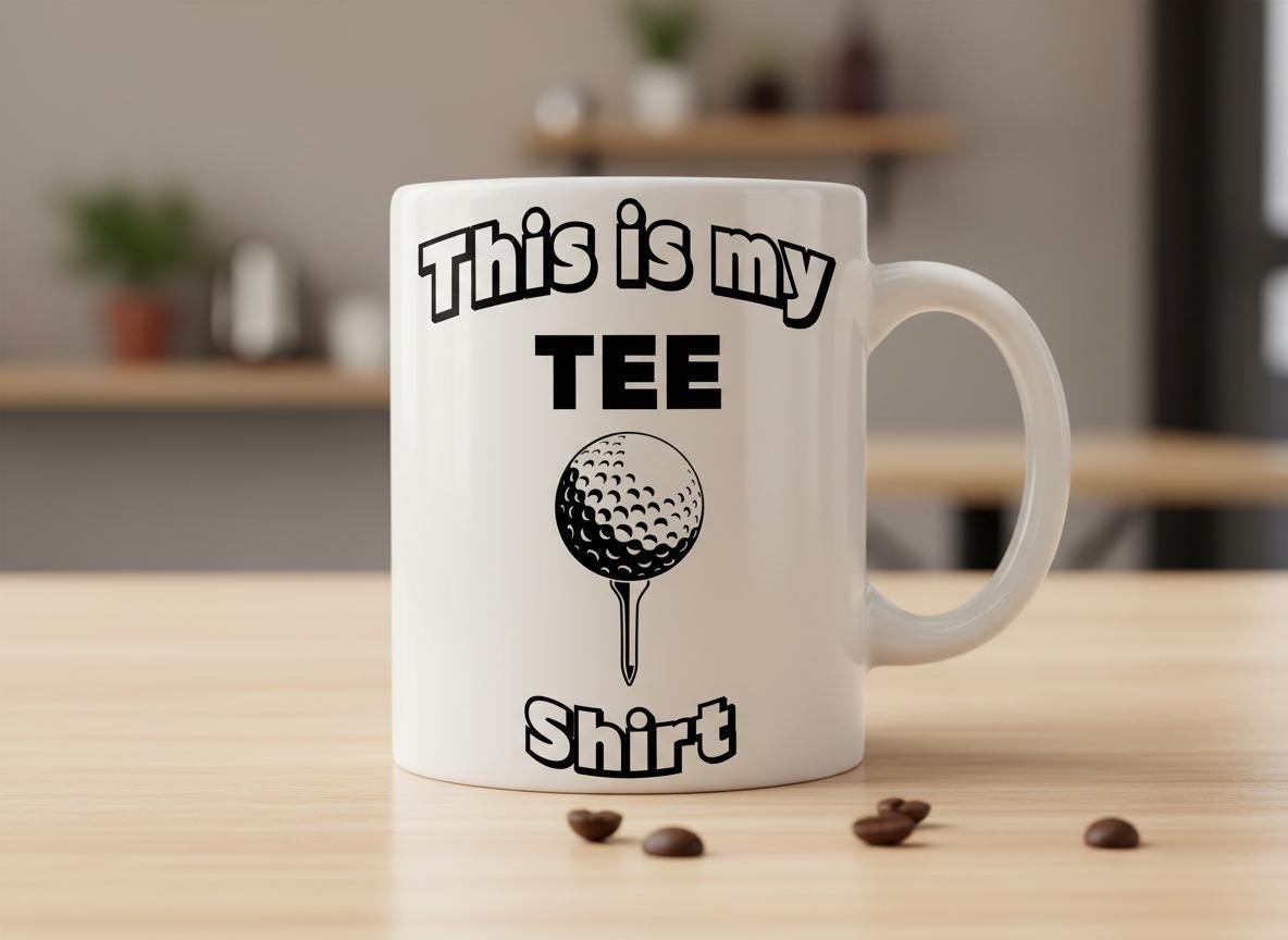 Funny Golf SVG | "This Is My Tee Shirt" Pun, Cricut Cut File (Digital Download)