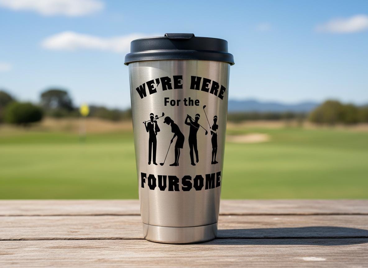Funny Golf Foursome SVG | Adult Humor, Golf Team Shirt (Digital Download)