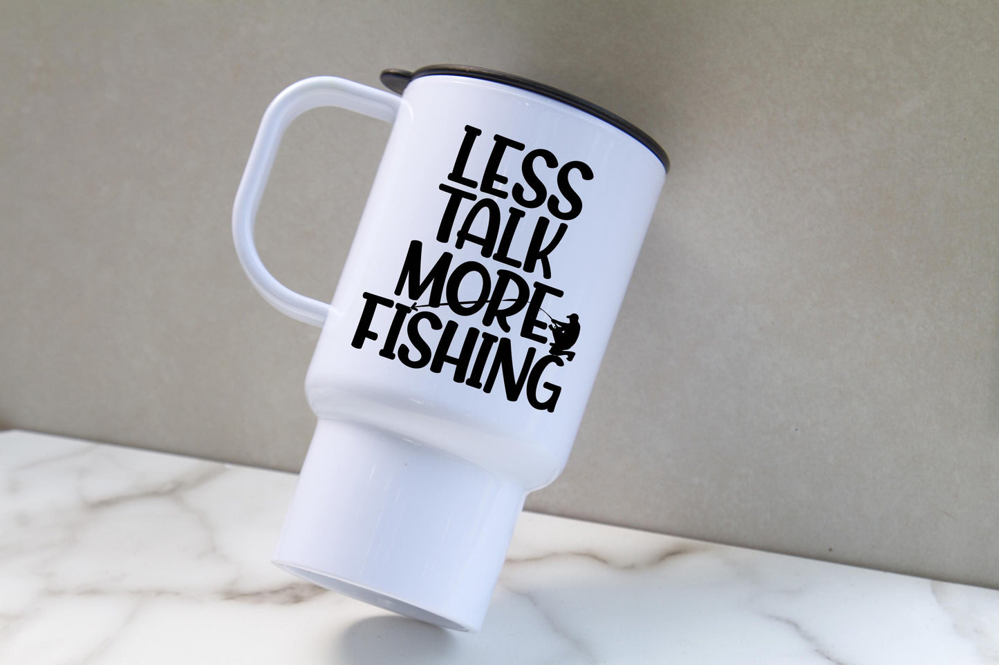 Less Talk More Fishing SVG | Funny Fisherman Quote (Digital Files)