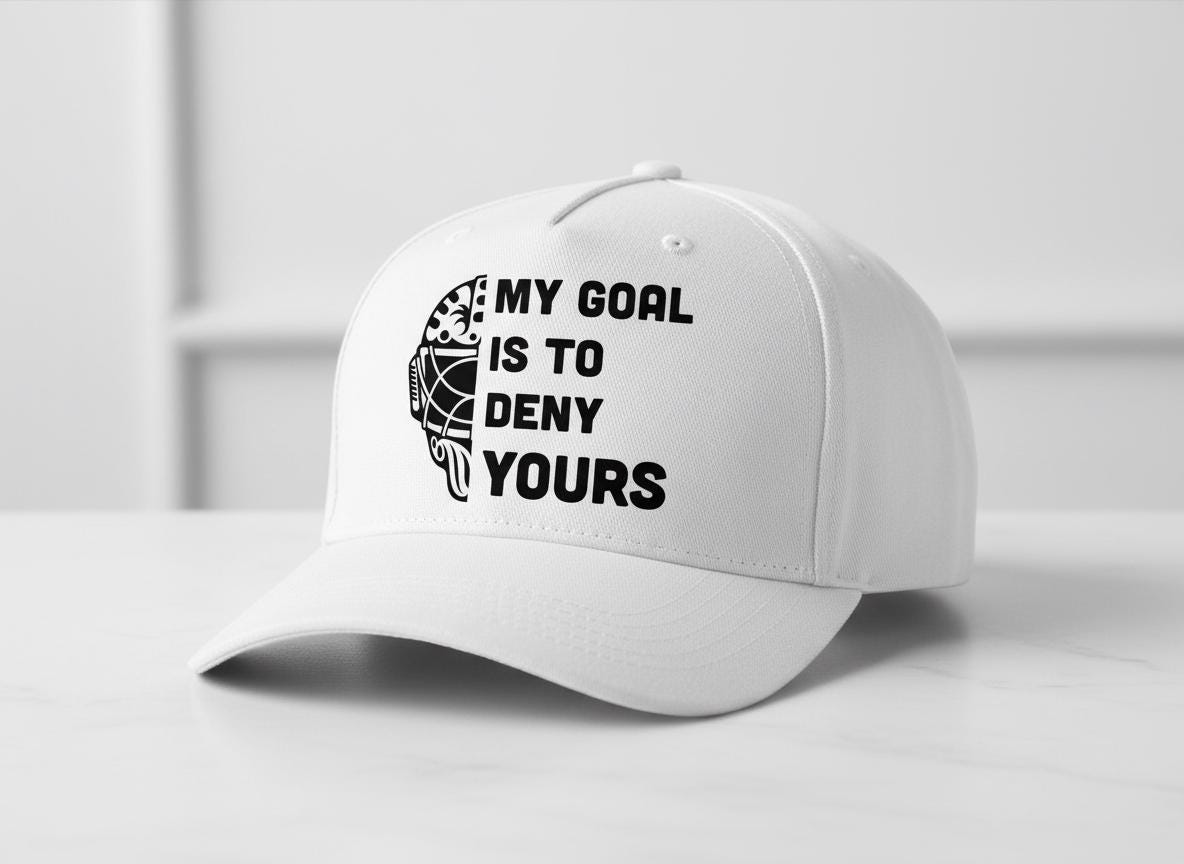 Funny Goalie SVG | Ice Hockey Design for Cricut, Silhouette (Digital Download)