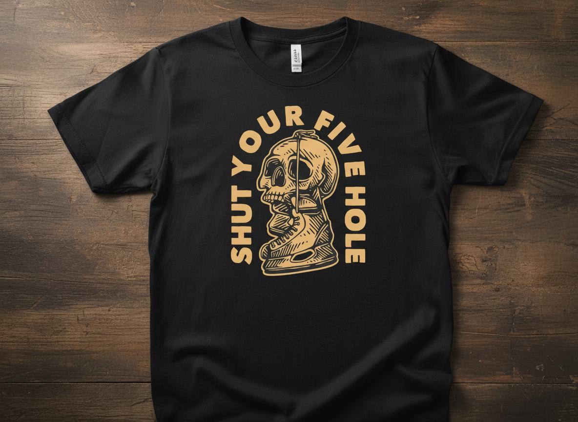 Funny Hockey Skull SVG | Goalie Humor Design (Digital Download)